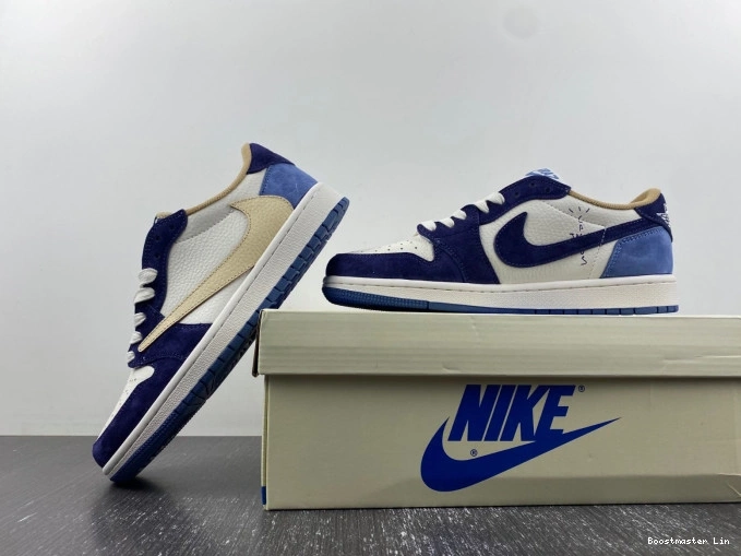 Bmlin shoes JORDAN X DM7866-808 CUSTOM AIR 1 TRAVIS SCOTT 0802